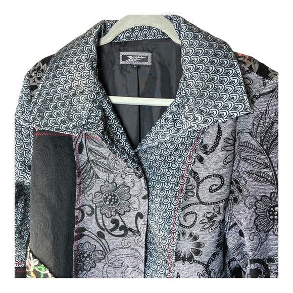Blazer Mixed Media Patchwork by Zashi Size Small - Picture 3 of 12